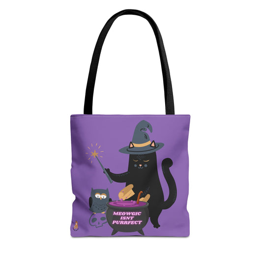 Meowgic I’snt Purrfect Tote Bag (AOP)